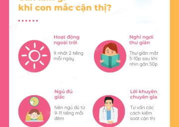 CẦN LÀM GÌ ĐỂ GIÚP CON KHI CON MẮC CẬN THỊ